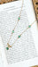 Necklace Knot pendant necklace Yellow gold Emerald cabochon 58 Facettes