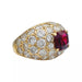 Bague 45 Bague M.Gérard en or jaune diamants et rubis. 58 Facettes 31267