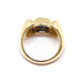 Ring 58 Tank ring sapphires yellow gold 58 Facettes