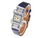 Montre Leon Hatot - Montre en platine avec diamants et saphirs 58 Facettes 22063-0070