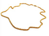 Necklace Palm chain necklace Yellow gold 58 Facettes 1125990CD