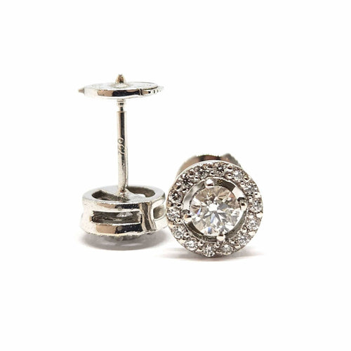 Boucles d'oreilles Boucles d'oreilles en Or blanc & diamants 58 Facettes