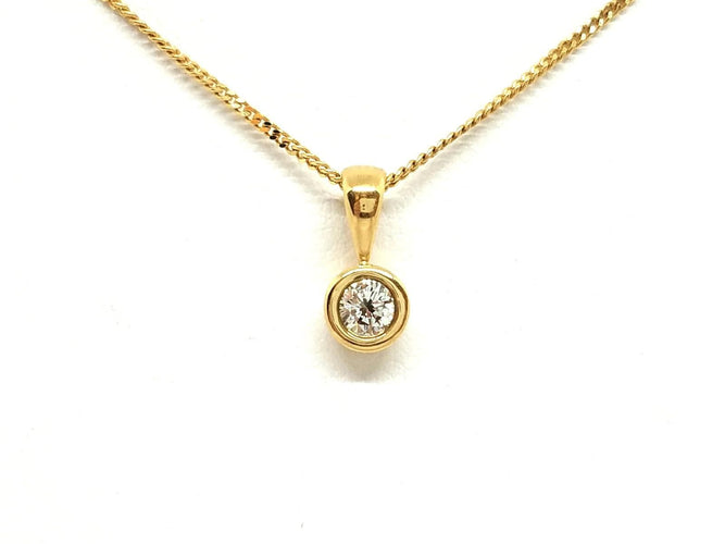 Collier Collier Chaîne + pendentif Or jaune Diamant 58 Facettes 06592CD
