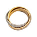 Ring 53 Cartier “Trinity” ring 3 golds, diamonds. 58 Facettes 31569