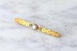 Accessoire Barrette cheveux ancienne en or jaune, perle, et diamants 58 Facettes