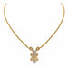 Necklace Twisted mesh necklace Yellow gold Diamond 58 Facettes 2718173CN