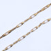 Long necklace in 750 gold old mesh 58 Facettes