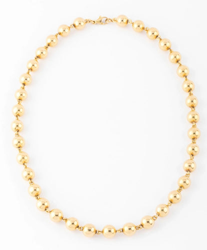 Collier Collier Marseillais en or jaune orné de boules d'or 58 Facettes