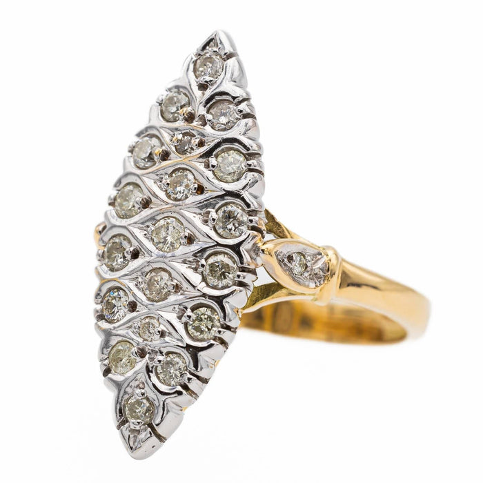 Bague 54 Bague Marquise Or jaune Diamant 58 Facettes 2617884CN