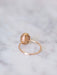 Bague or rose ancienne corail peau d'ange 58 Facettes