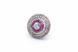 Ring Ring Yellow gold Platinum Diamonds Ruby 58 Facettes 24509