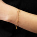 Bracelet Bracelet ancien or rose motifs cloutés 58 Facettes CVBR24