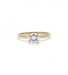 Ring 53 / Yellow / 750‰ Gold Solitaire Diamond Ring 0.92 carat 58 Facettes 230025SP