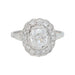 Bague 55 Bague marguerite en or blanc et diamants. 58 Facettes 31177