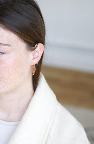 Boucles d'oreilles Boucles d’oreilles Poissardes en or et strass 58 Facettes