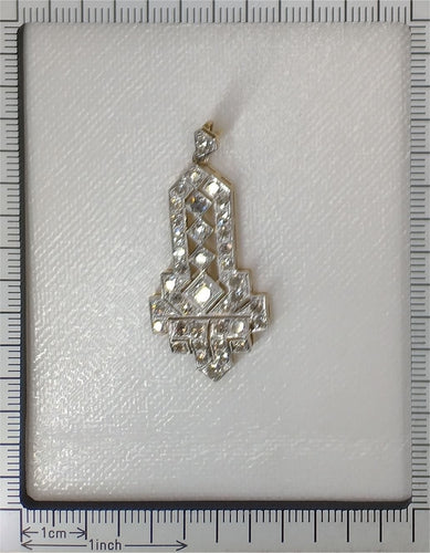 Pendentif Roaring Twenties Sparkle : Suspension Déco Architecturale Vintage 58 Facettes 23346-0135