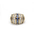 Ring 52 / Yellow / 750‰ Gold Diamond And Sapphire Ring 58 Facettes 210012SP