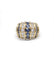 Bague 52 / Jaune / Or 750 Bague Diamants Et Saphirs 58 Facettes 210012SP