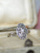 Ring Art Deco Oval Diamond Ring 58 Facettes
