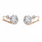 Boucles d'oreilles Boucles d'oreilles Dormeuses Or rose Diamant 58 Facettes 2090636CN