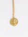 Old gold medal pendant depicting the little girl with the rose 58 Facettes 801