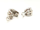 Boucles d'oreilles Boucles d'oreilles Or blanc Diamant 58 Facettes 814124CN