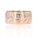 Ring 57 Chiseled rose gold ring 58 Facettes 18-375