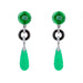 Earrings Jade diamond agate earrings 58 Facettes 22-197