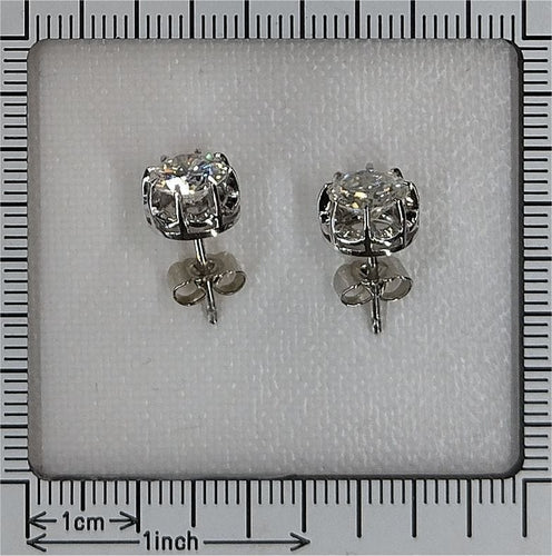 Boucles d'oreilles clous d'oreilles diamants 2,40 ct 58 Facettes 23249-0307