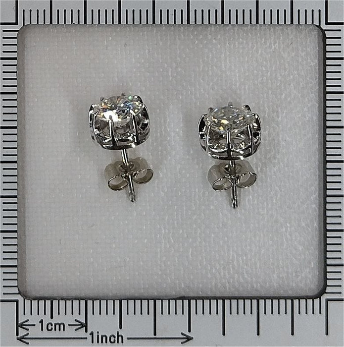 Boucles d'oreilles clous d'oreilles diamants 2,40 ct 58 Facettes 23249-0307