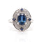 Bague 52 Bague saphirs et diamants en or blanc 18k 58 Facettes 24590