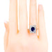 Ring 54.5 Sapphire, Diamond, Platinum Ring 58 Facettes A42D67243AC94F47B77083641ECD2141