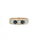 Bague 57 / Jaune / Or 750‰ Bague Saphirs Et Diamants 58 Facettes 230044SP