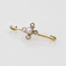 Brooch Fine pearl and rose-cut diamond barrette brooch 58 Facettes 22-341