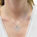 Pendant O.J. Perrin pendant, "Heart Legend", white gold, diamonds. 58 Facettes 32886