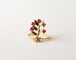 Bague 53 Bague Palme Or Jaune et Rubis 58 Facettes