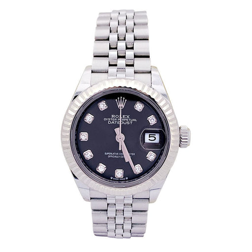 Watch Rolex “Datejust” watch, steel, white gold and diamonds. 58 Facettes 33470