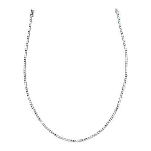 Collier Collier rivière diamants en or blanc. 58 Facettes 30692