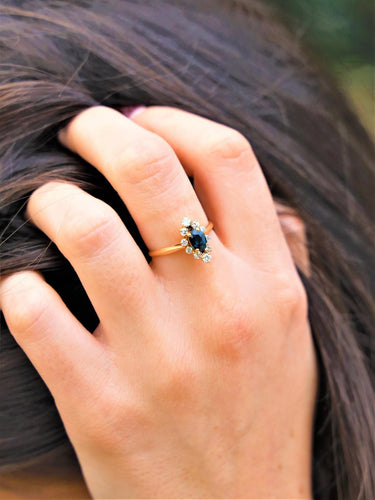 Bague 52 Bague Or jaune Saphir 58 Facettes 1875612CN