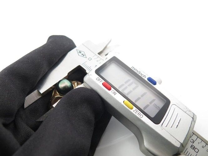 Bague 54 bague perle noire 10mm or jaune 18k 21gr taille 54 black pl 58 Facettes 253779