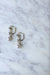 Art Deco Dormeuses earrings in white gold and diamonds 58 Facettes