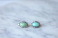 Earrings Turquoise earrings surrounded by diamonds 58 Facettes