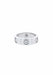 Ring 51 CARTIER Love 3 Diamond Ring in 750/1000 White Gold 58 Facettes 60916-55932