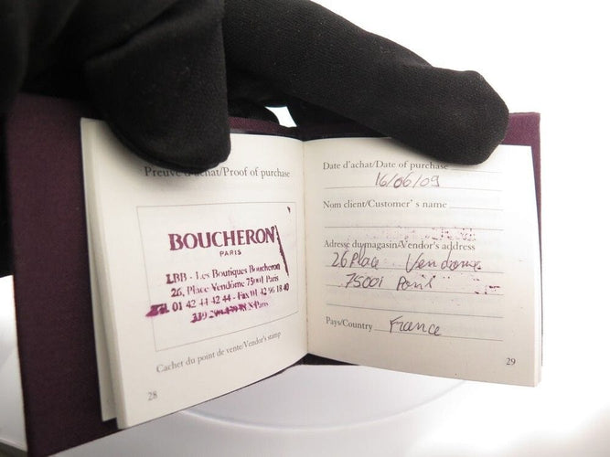 Collier collier BOUCHERON ava or blanc 18k diamants 0.43ct 58 Facettes 254585