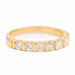 Bague 53 Bague demi alliance Or jaune Diamant 58 Facettes 2405914CN