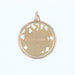 Openwork haloed Virgin Medal pendant in pink gold 58 Facettes 17-024A