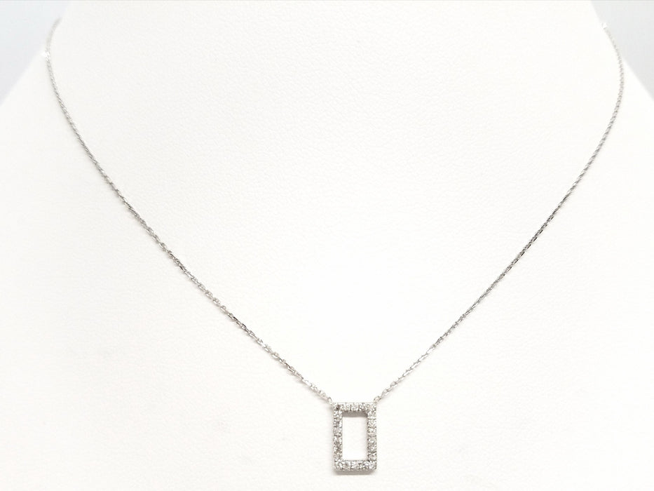 Collier Collier Or blanc Diamant 58 Facettes 579201RV
