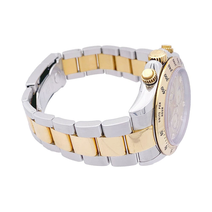 Bracelet Montre Rolex, "Cosmograph Daytona", or jaune et acier. 58 Facettes 33599