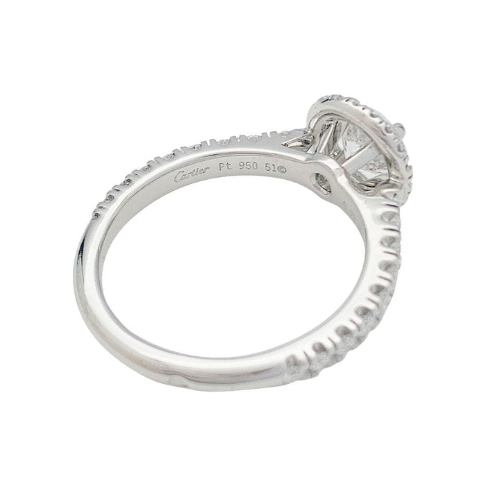 Bague 51 Bague Cartier "Destinée" en platine, diamant 0,73 carat. 58 Facettes 31610