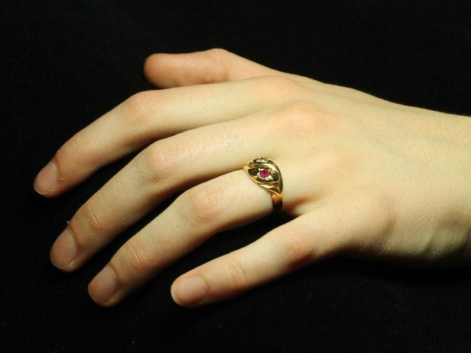 Bague 54 Bague rubis et diamants 58 Facettes 13323-0105